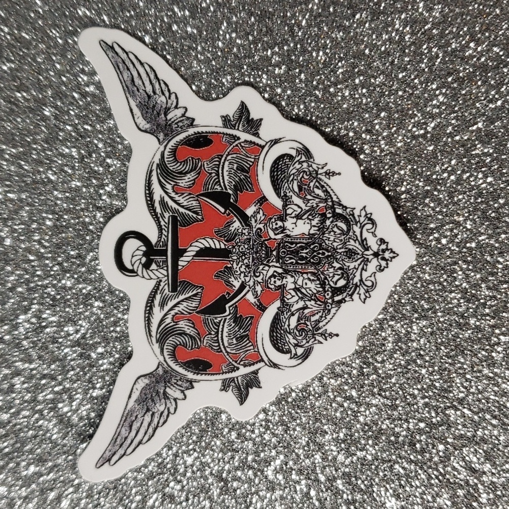 ART Gothic WATERPOOF Sticker heart SAILOR MERMAID